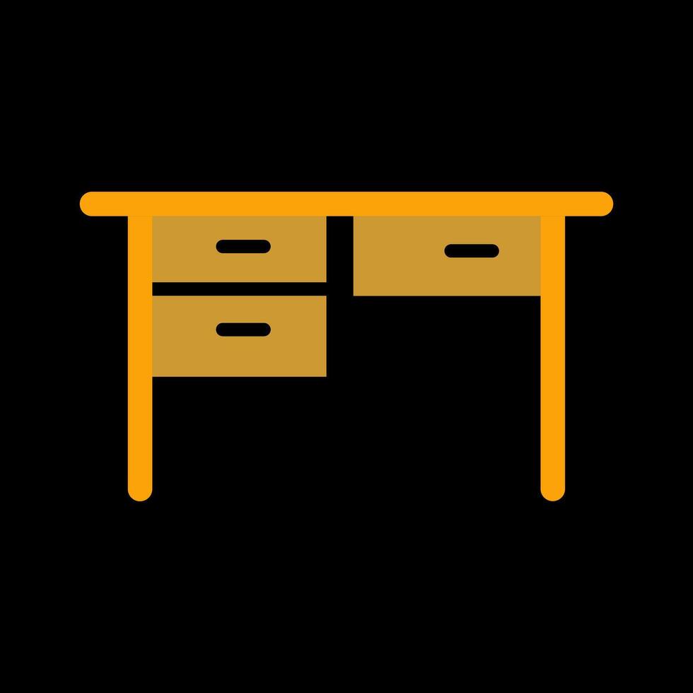 Table with Drawers II Vector Icon