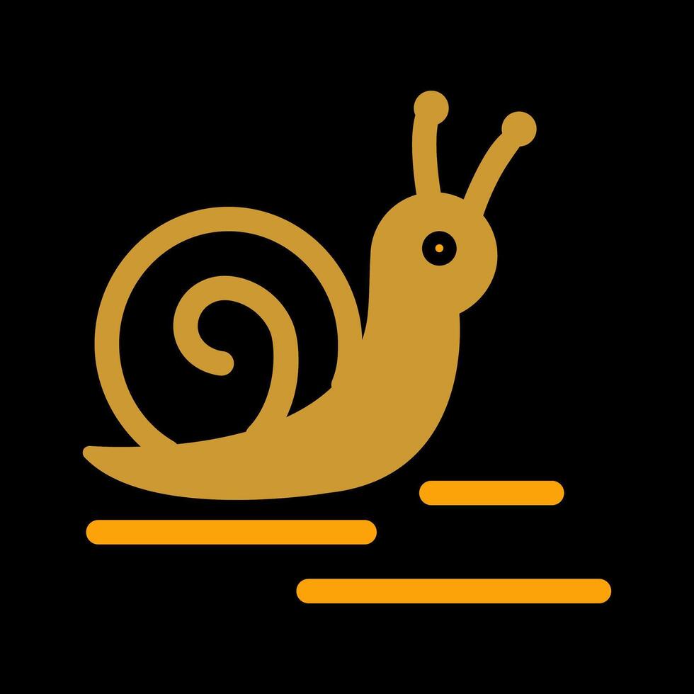 icono de vector de caracol