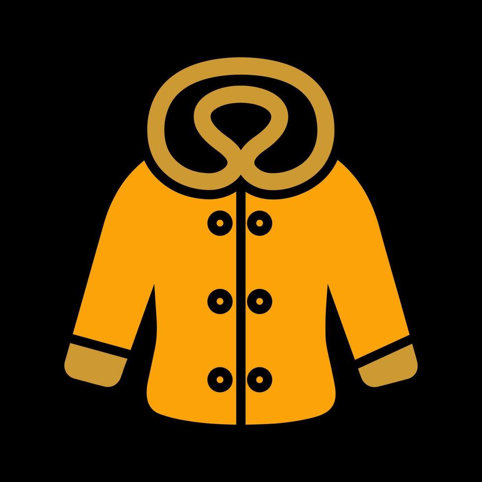 icono de vector de ropa de invierno