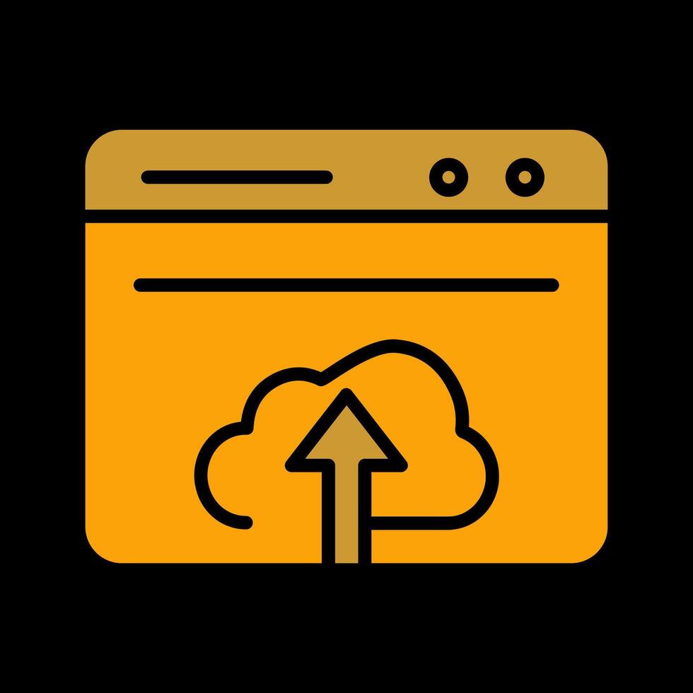 Upload Web Vector Icon