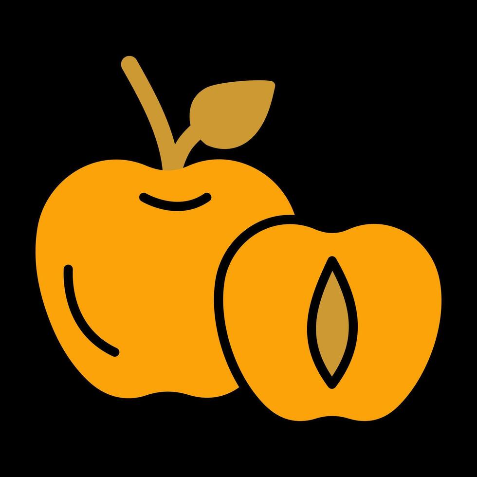 Apricot Vector Icon