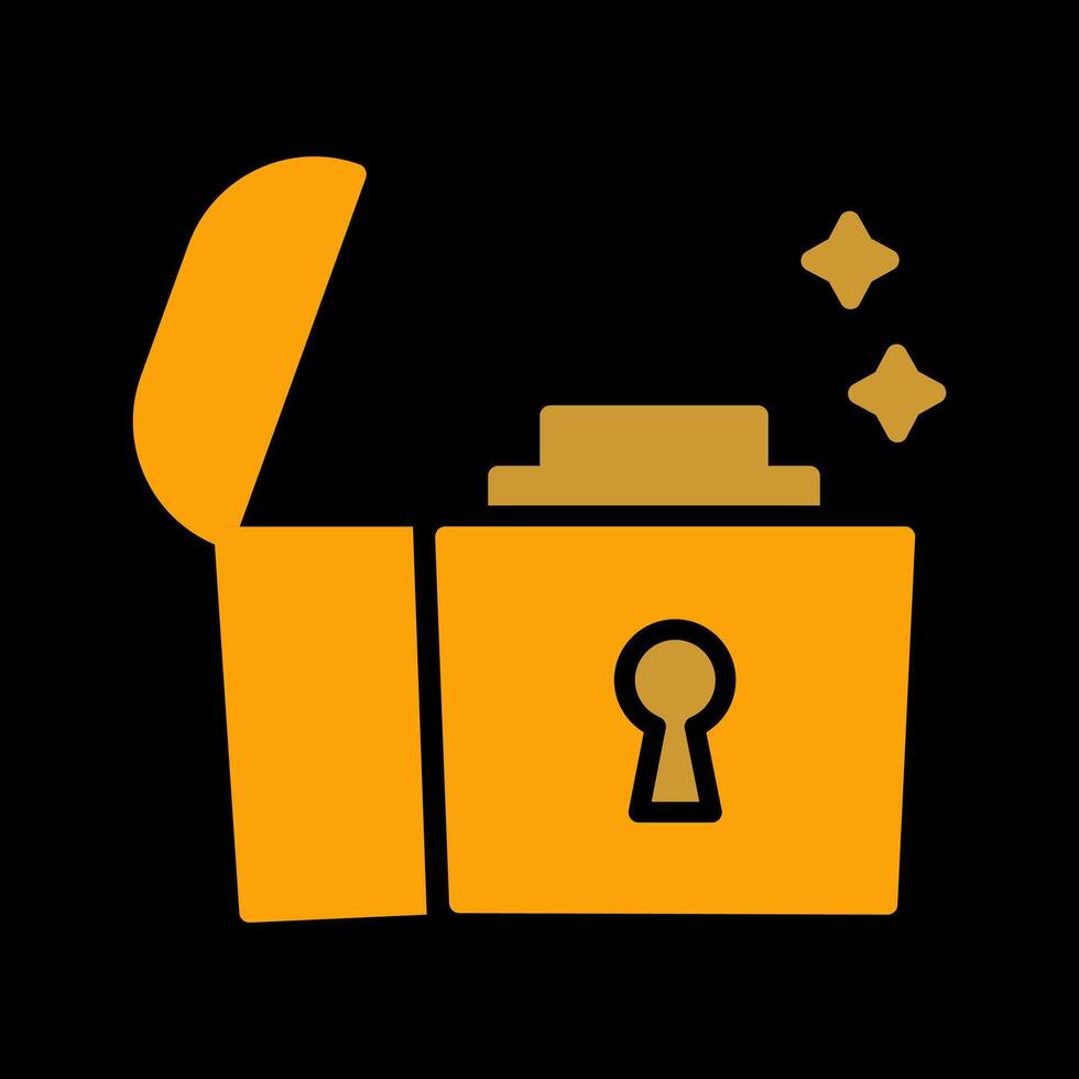 Open Treasure Box Vector Icon