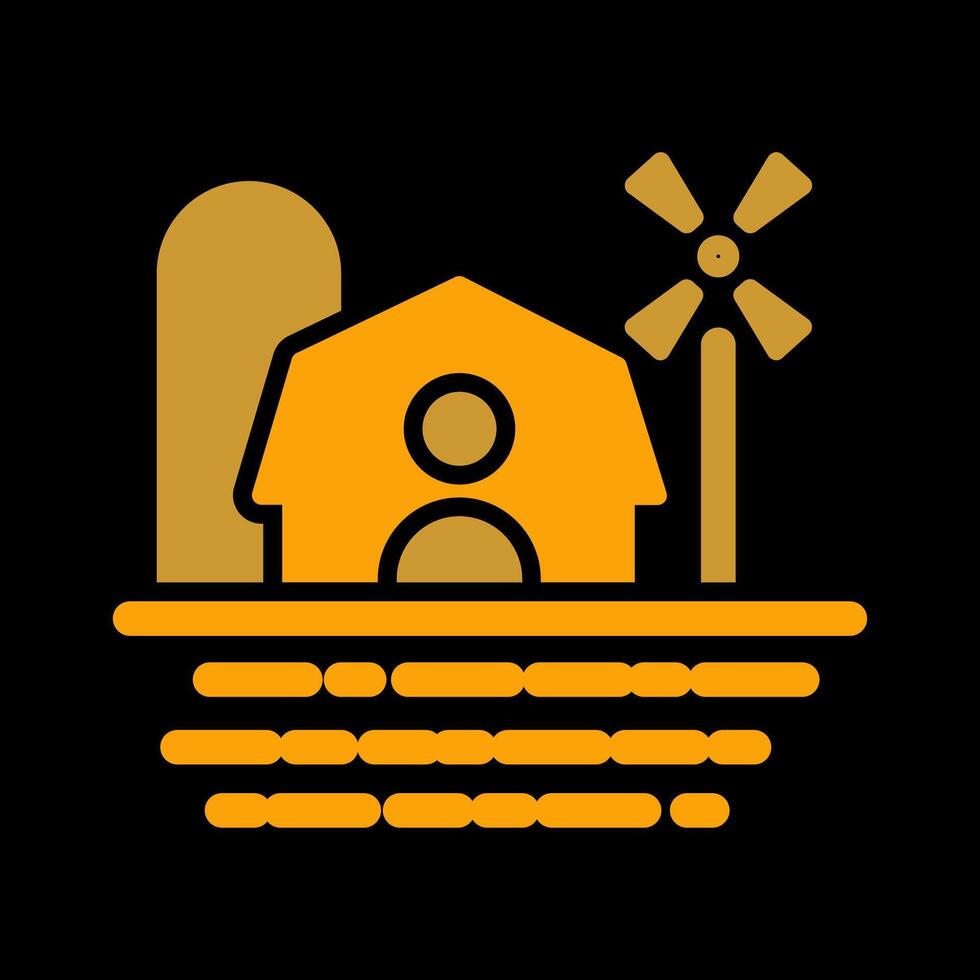 Farm House Vector Icon