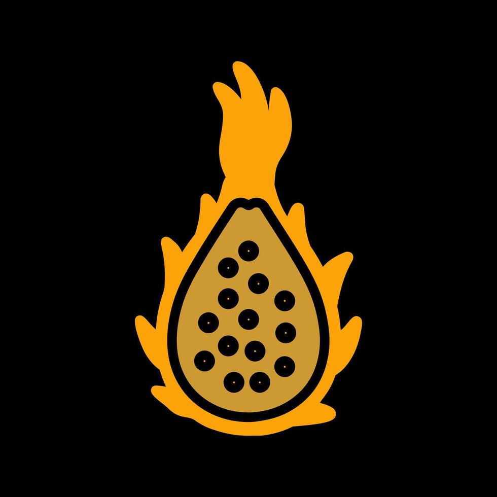 Dragon Fruit Vector Icon