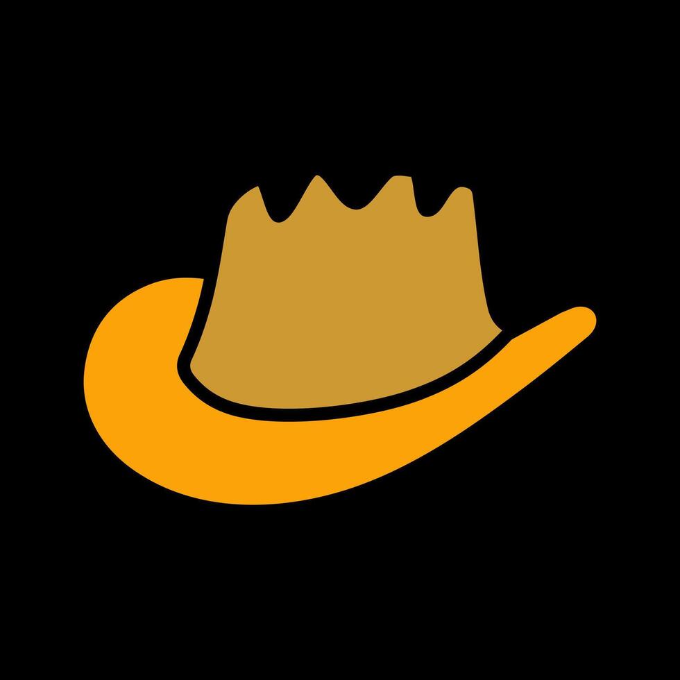 icono de vector de sombrero de vaquero