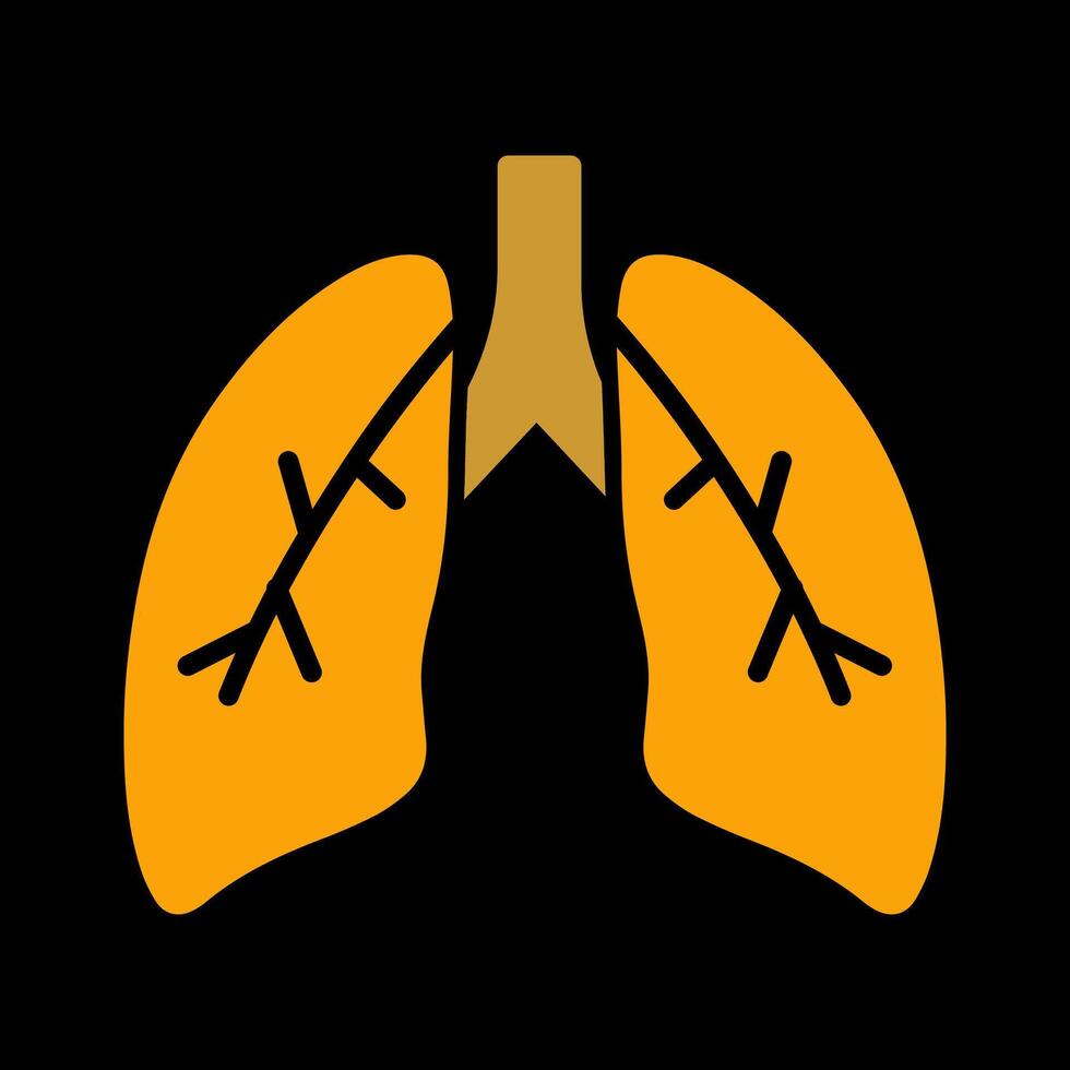 Lungs Vector Icon