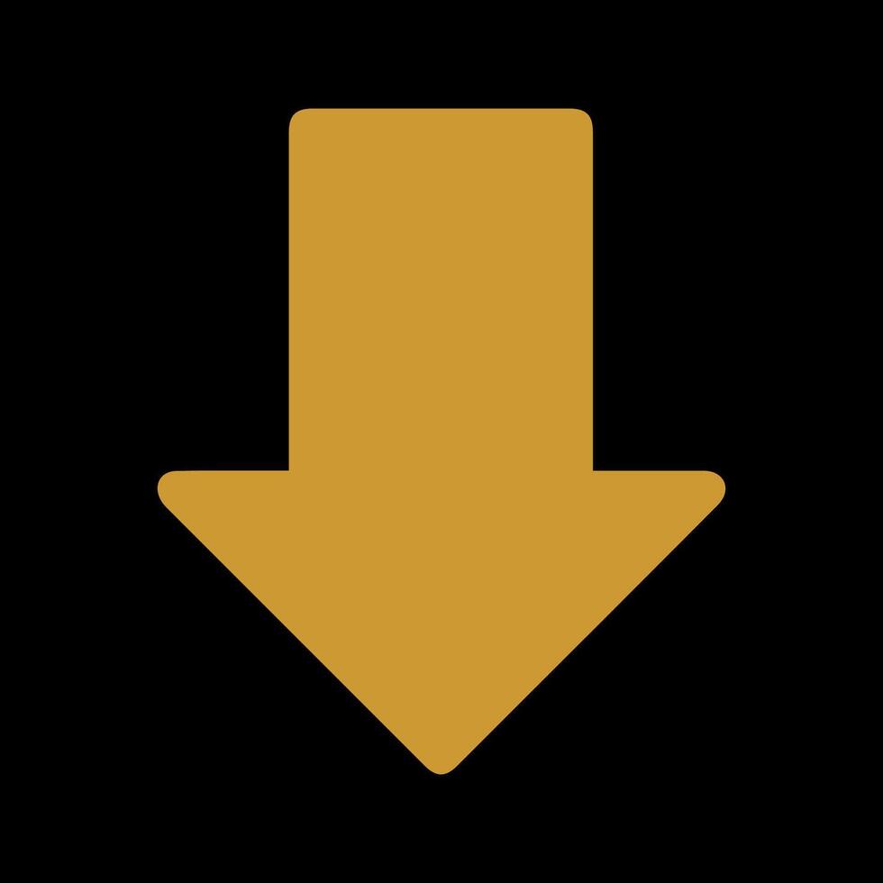 Down Vector Icon