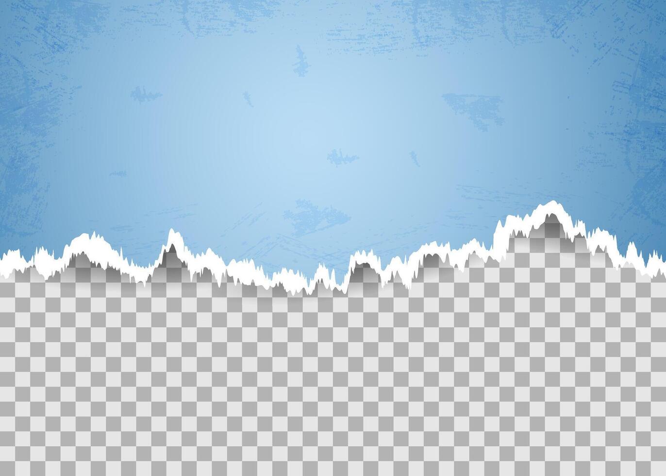 torn grunge paper strips on a square background for text vector