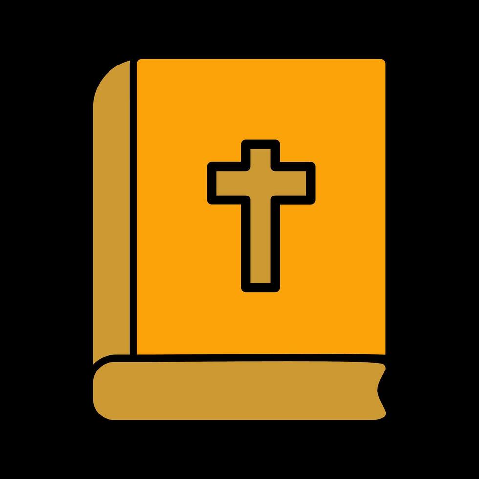 icono de vector de libro religioso