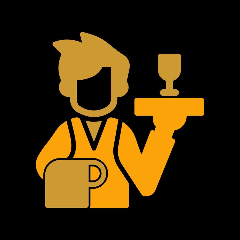 Waiter Vector Icon