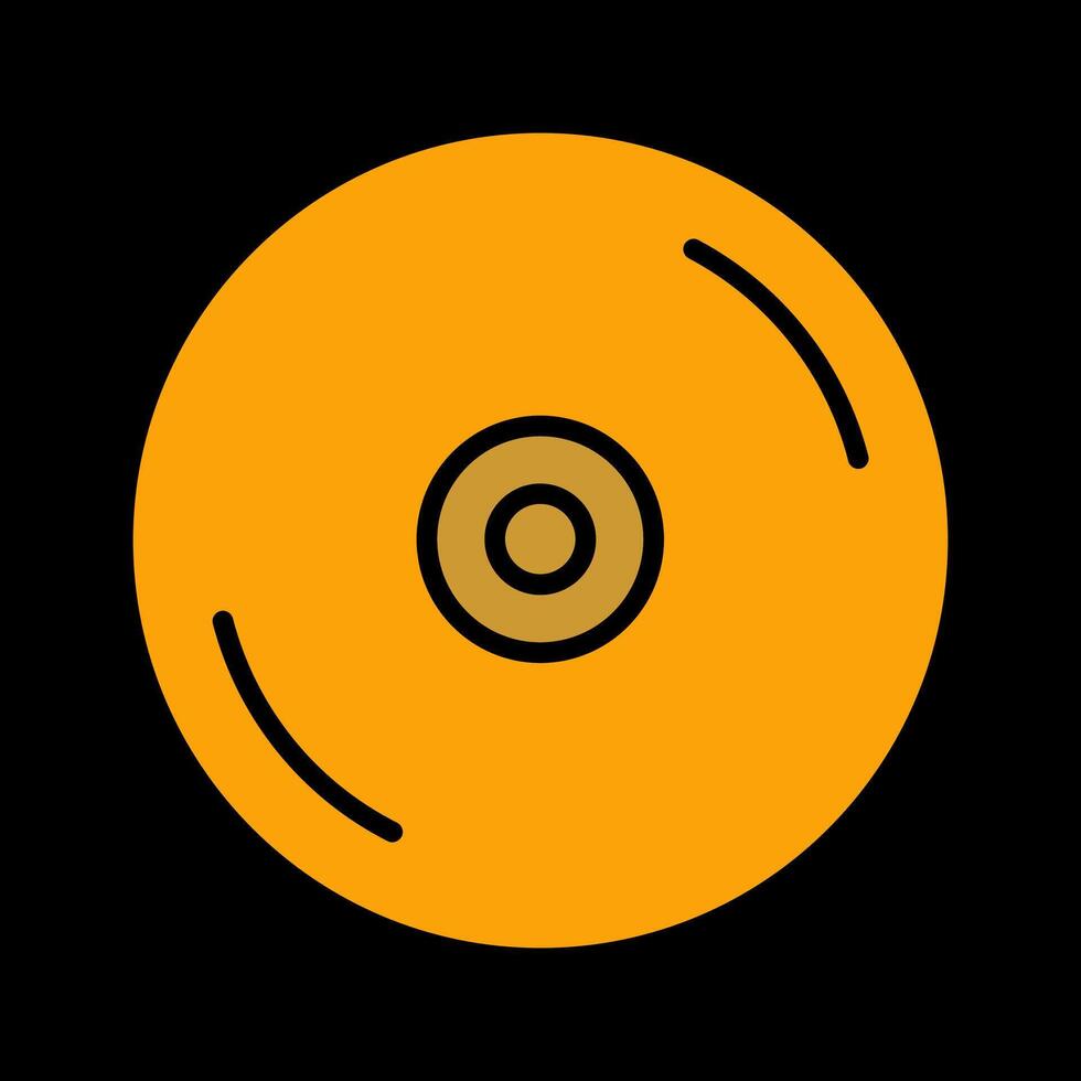 icono de vector de disco compacto