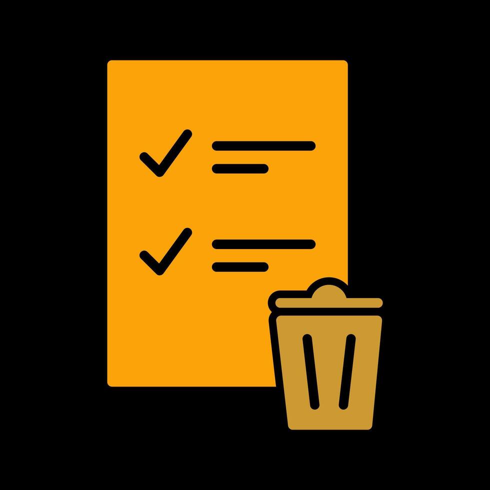 Trash List Vector Icon