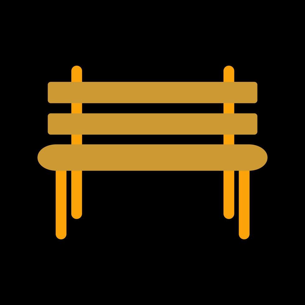 Garden Bench Vector Icon