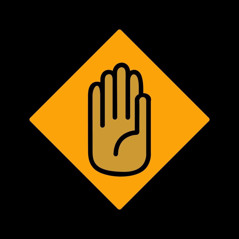 Halt Vector Icon