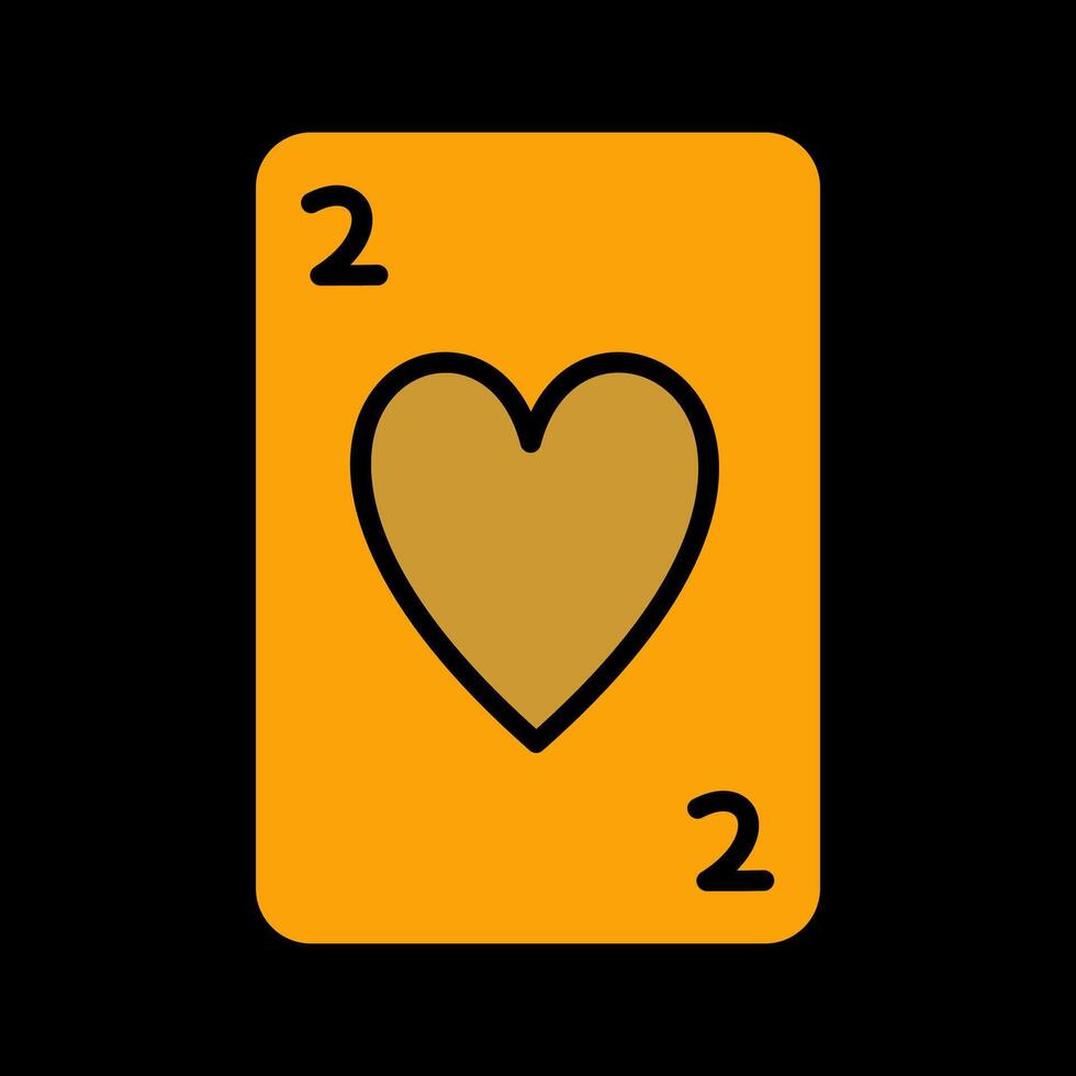 icono de vector de tarjeta de corazones