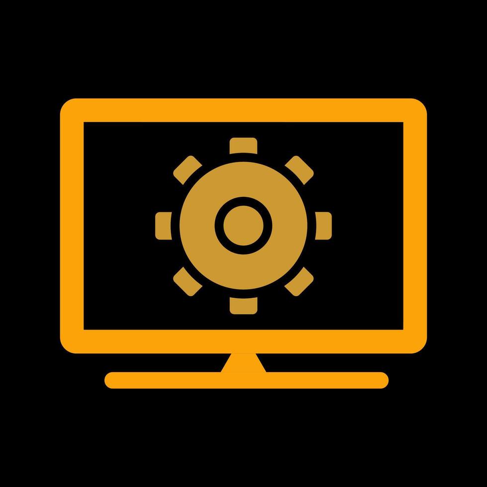 Computer Settings Vector Icon