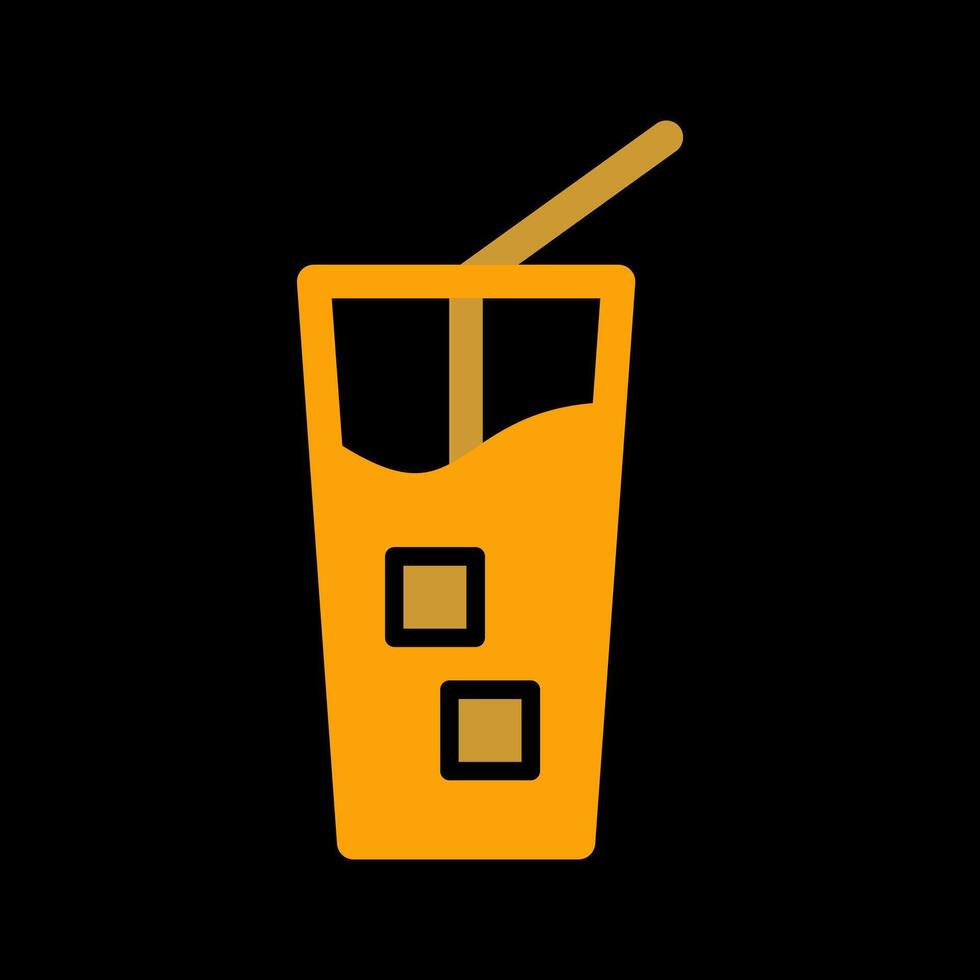 Iced Coffee Vector Icon