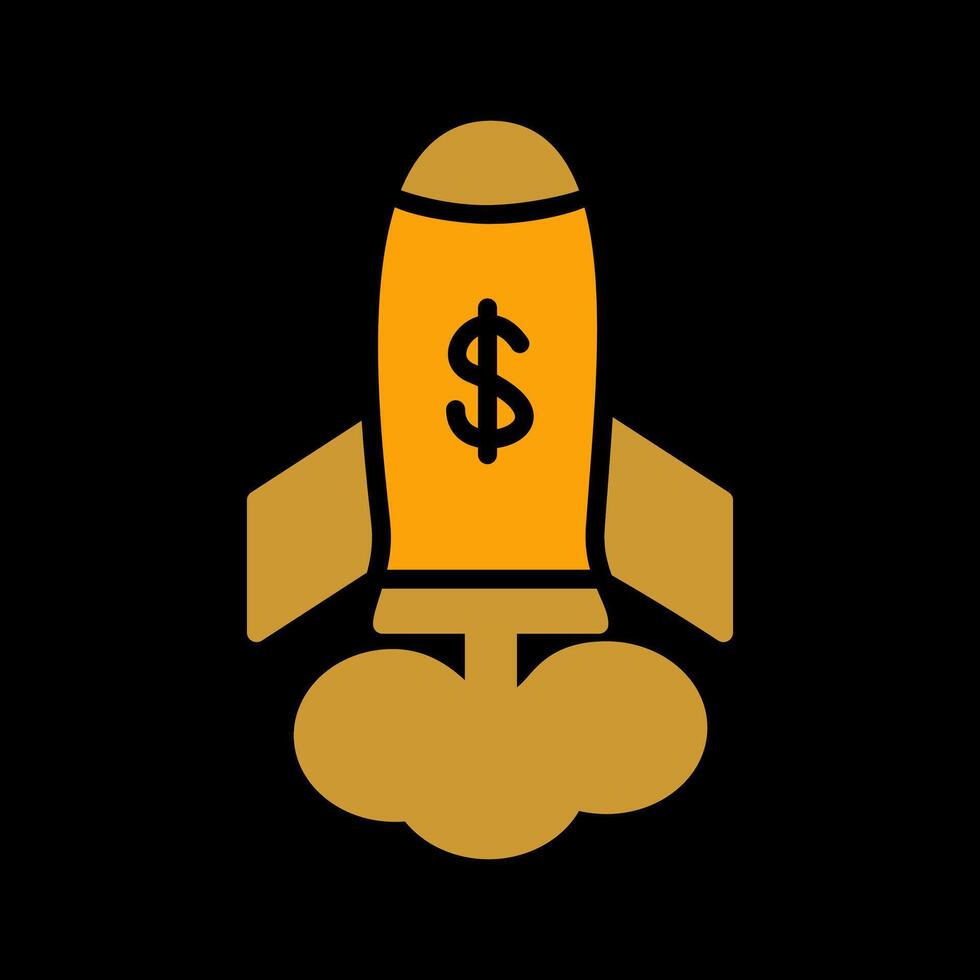 Marketing Rocket Vector Icon