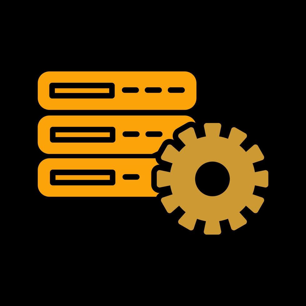 Database Setting Vector Icon