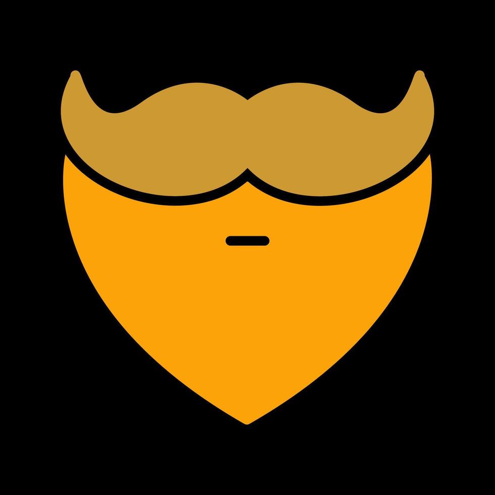 Beard and Moustache I Vector Icon