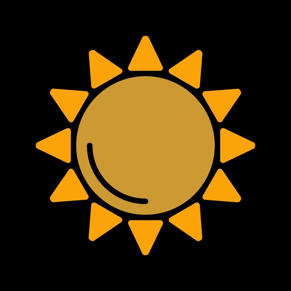 icono de vector de sol