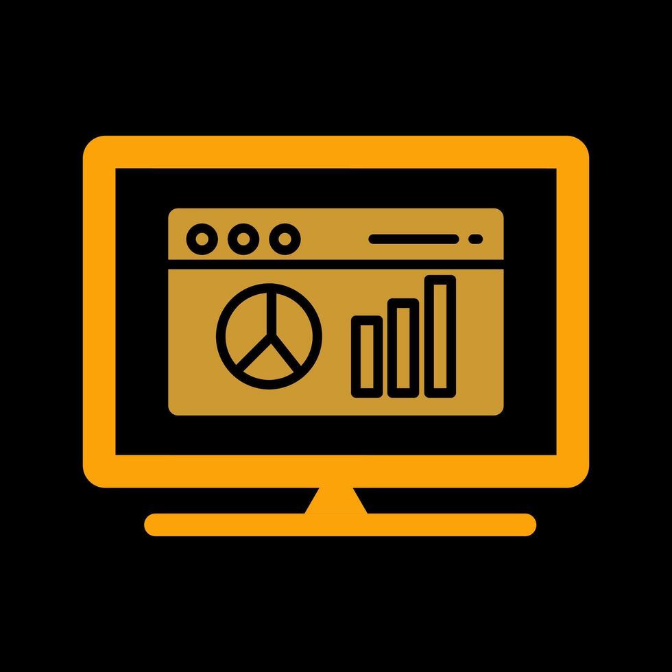 Webpage Statistics Vector Icon