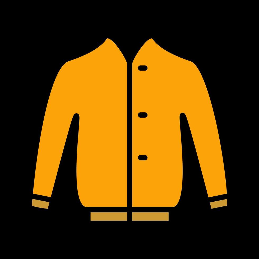 icono de vector de chaqueta elegante