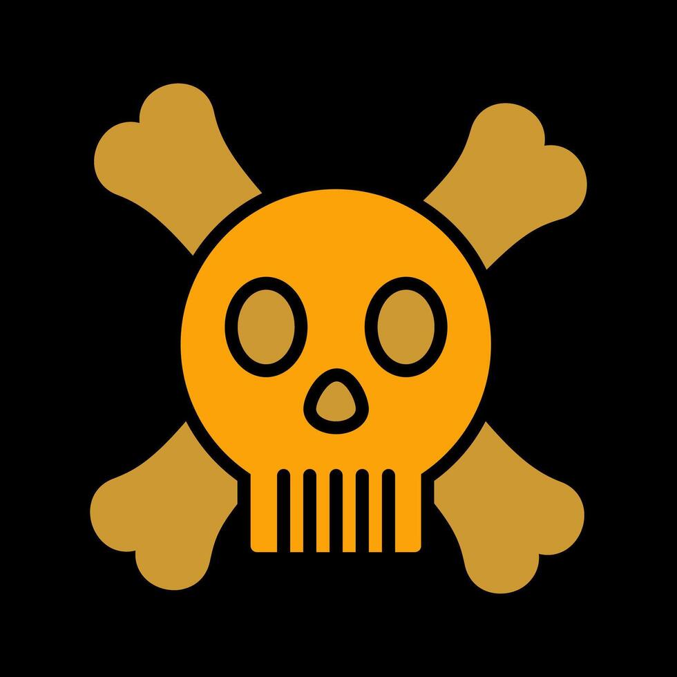 icono de vector de signo de muerte