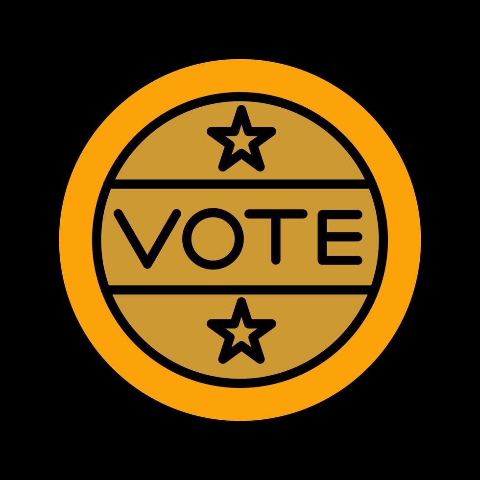 Vote Sticker Vector Icon
