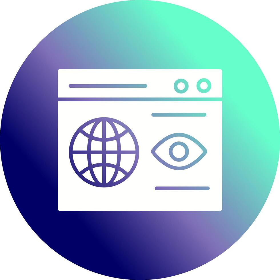 Web Visibility Vector Icon