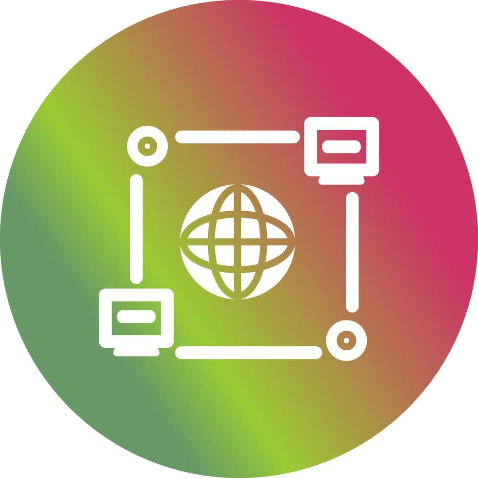 Computer Connection Vector Icon