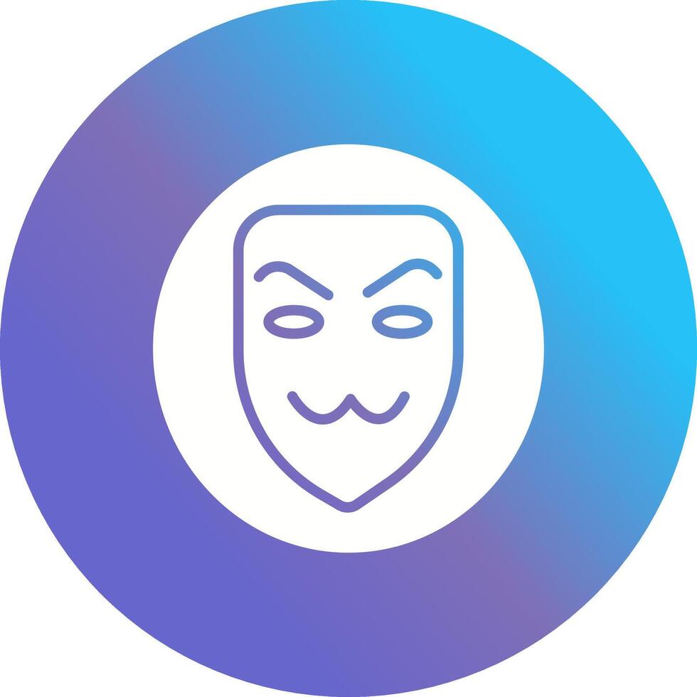 icono de vector de máscara de hacker