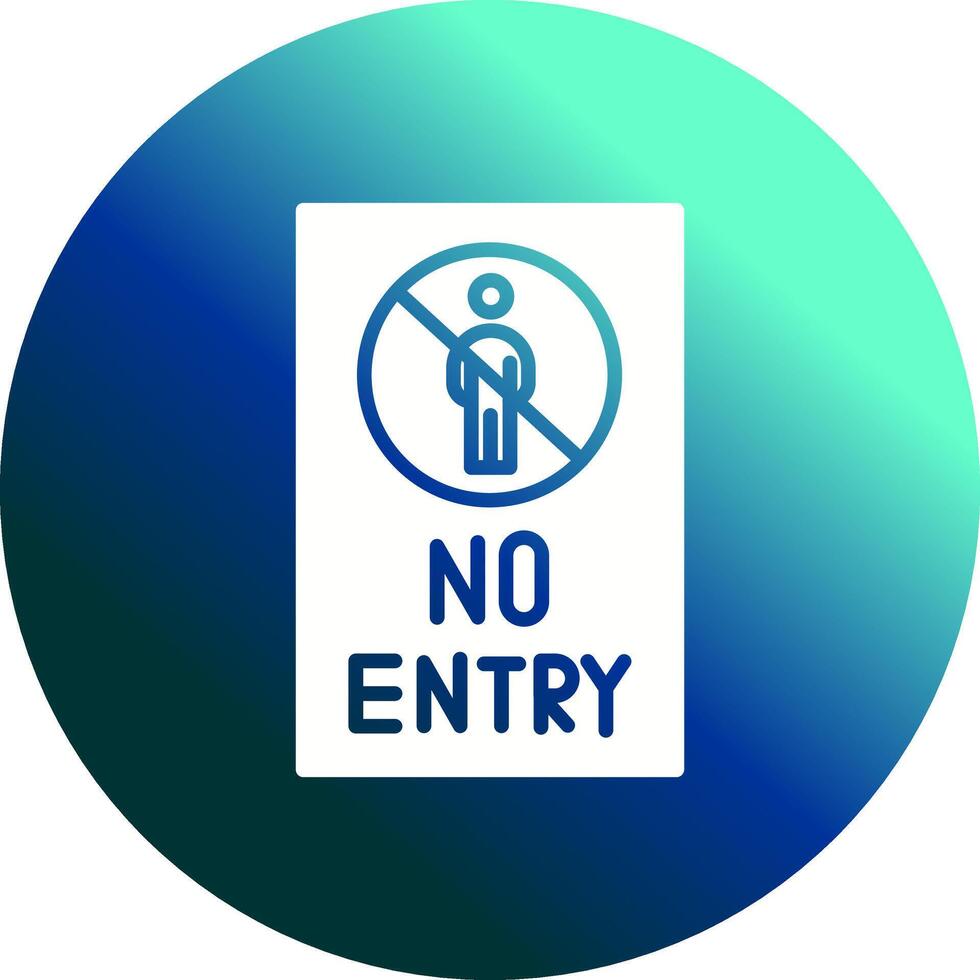 No Entry Sign Vector Icon