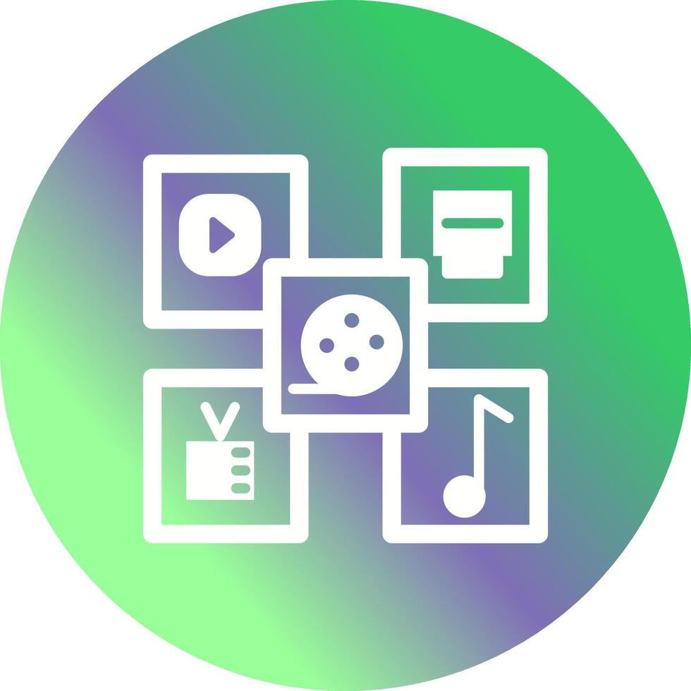 Multimedia Vector Icon
