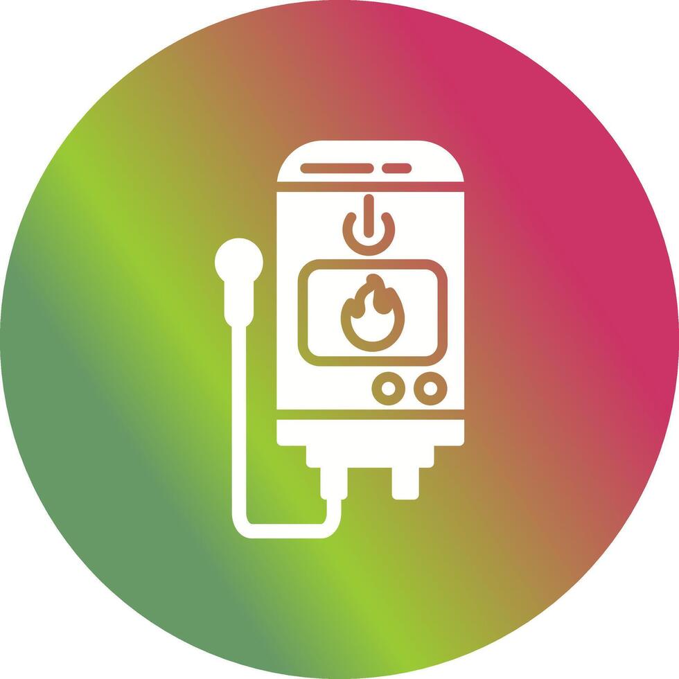 Tankless Water Heater Vector Icon