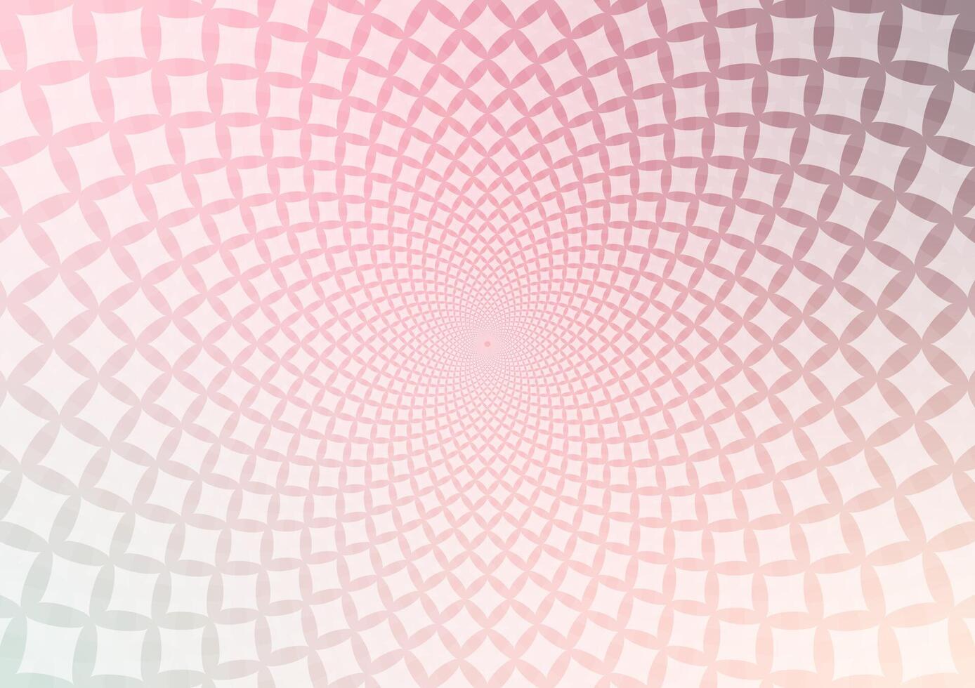Pink square geometric vortex pattern light background vector
