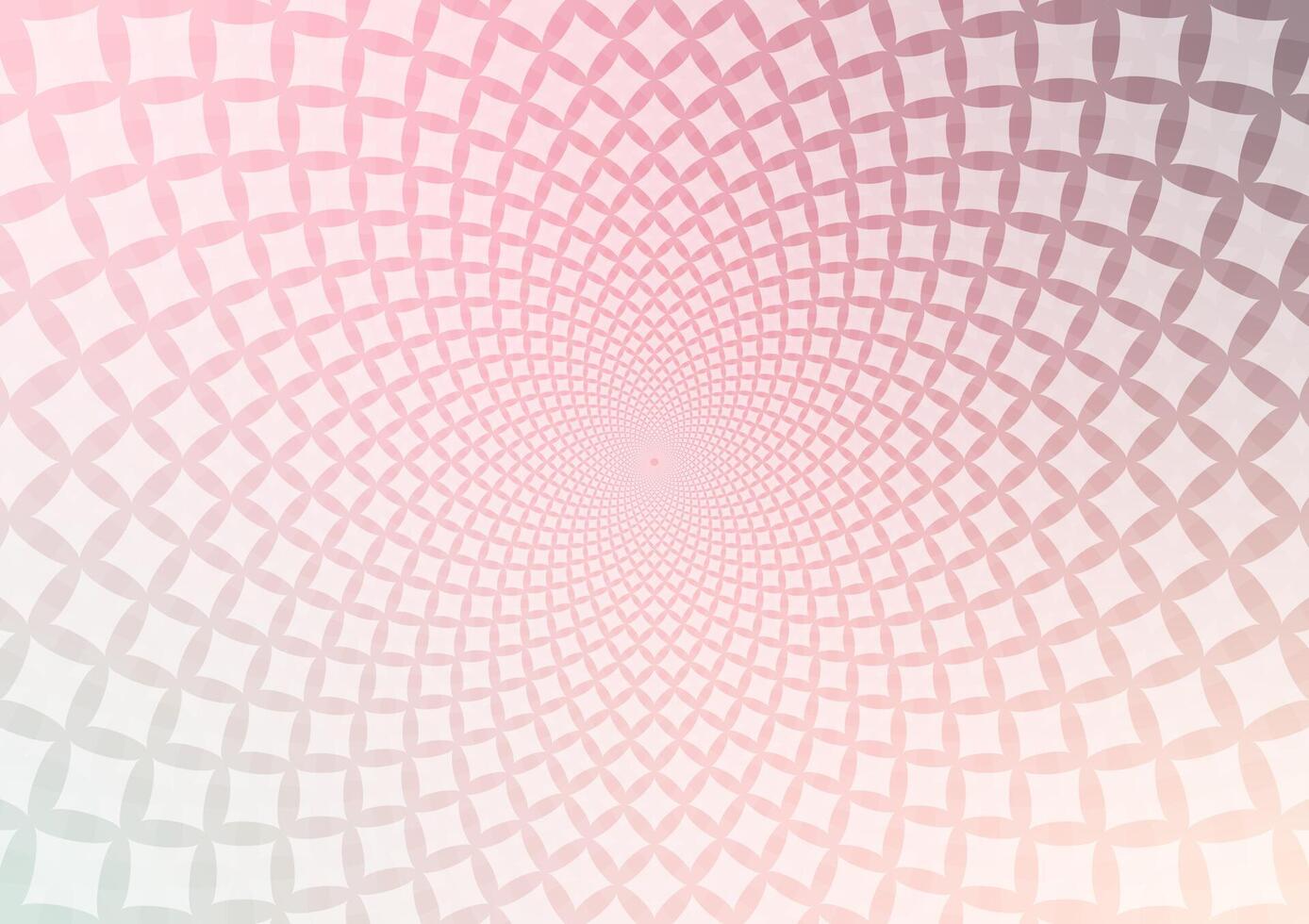 Pink square geometric vortex pattern light background vector