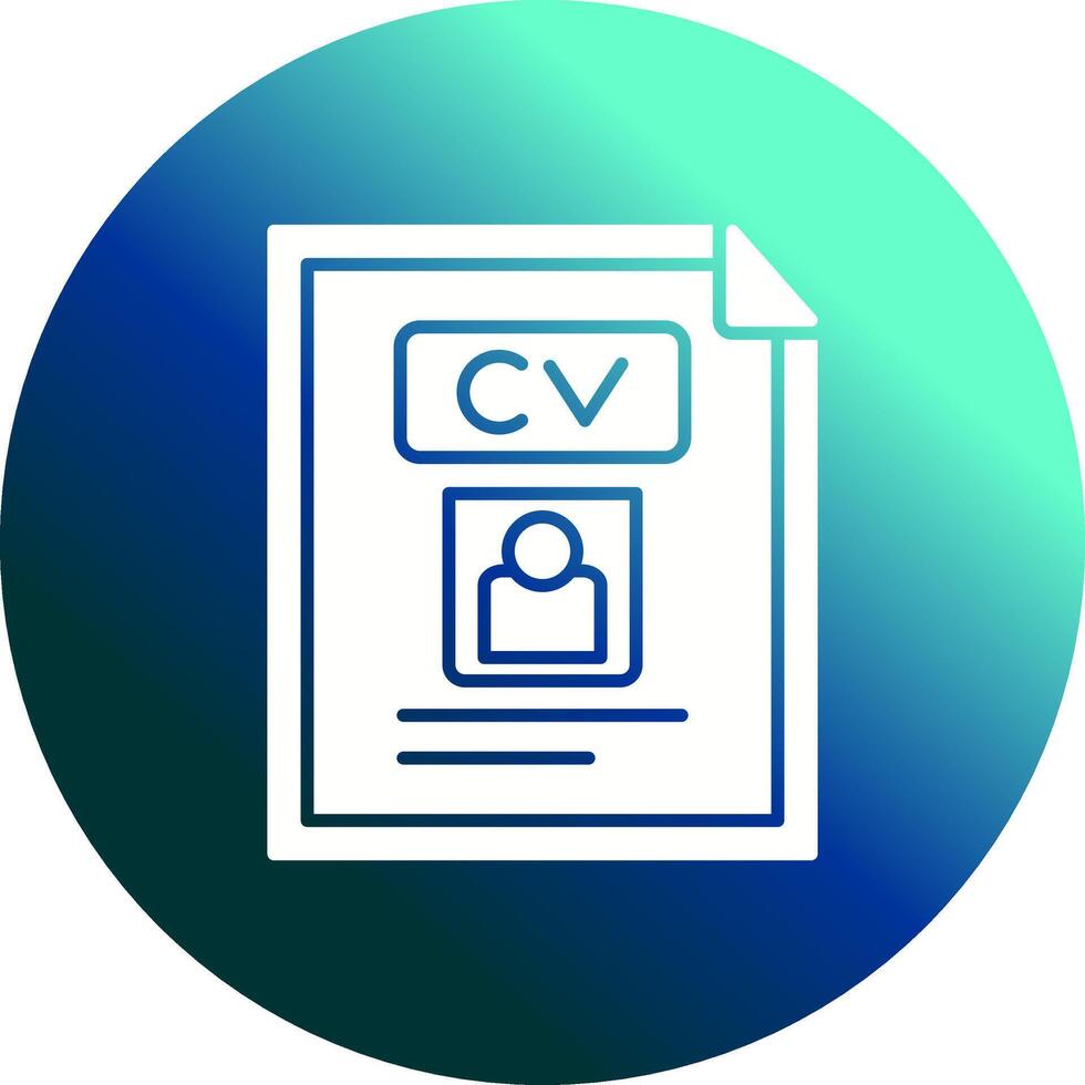 CV Vector Icon