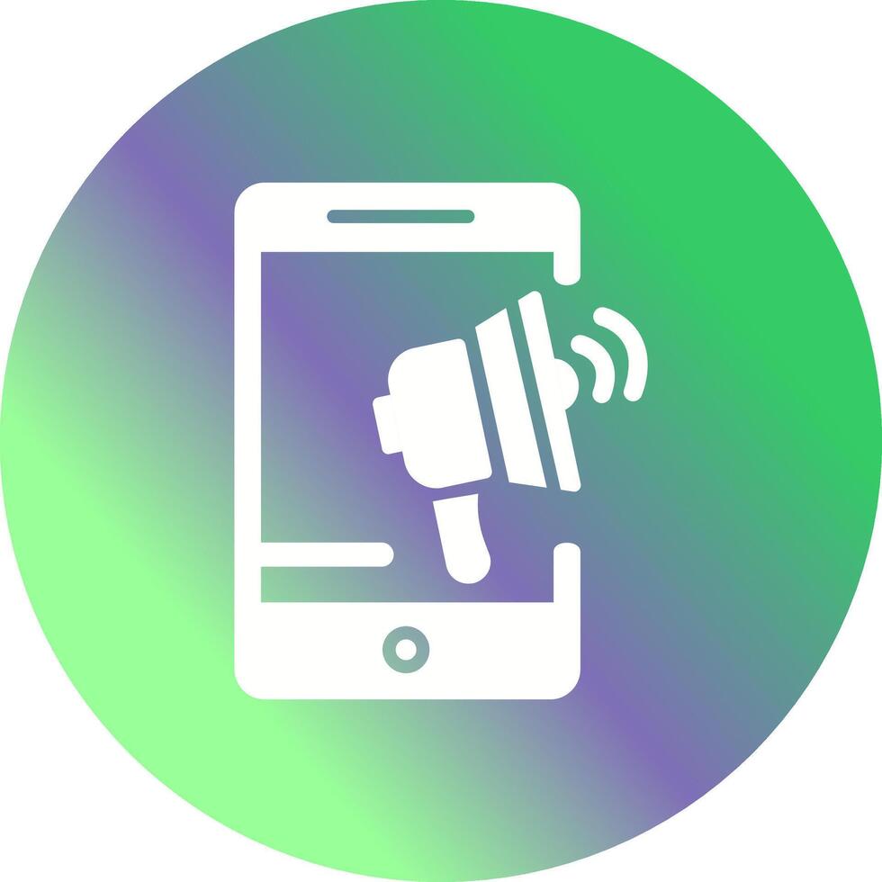 Mobile Advertising Vector Icon