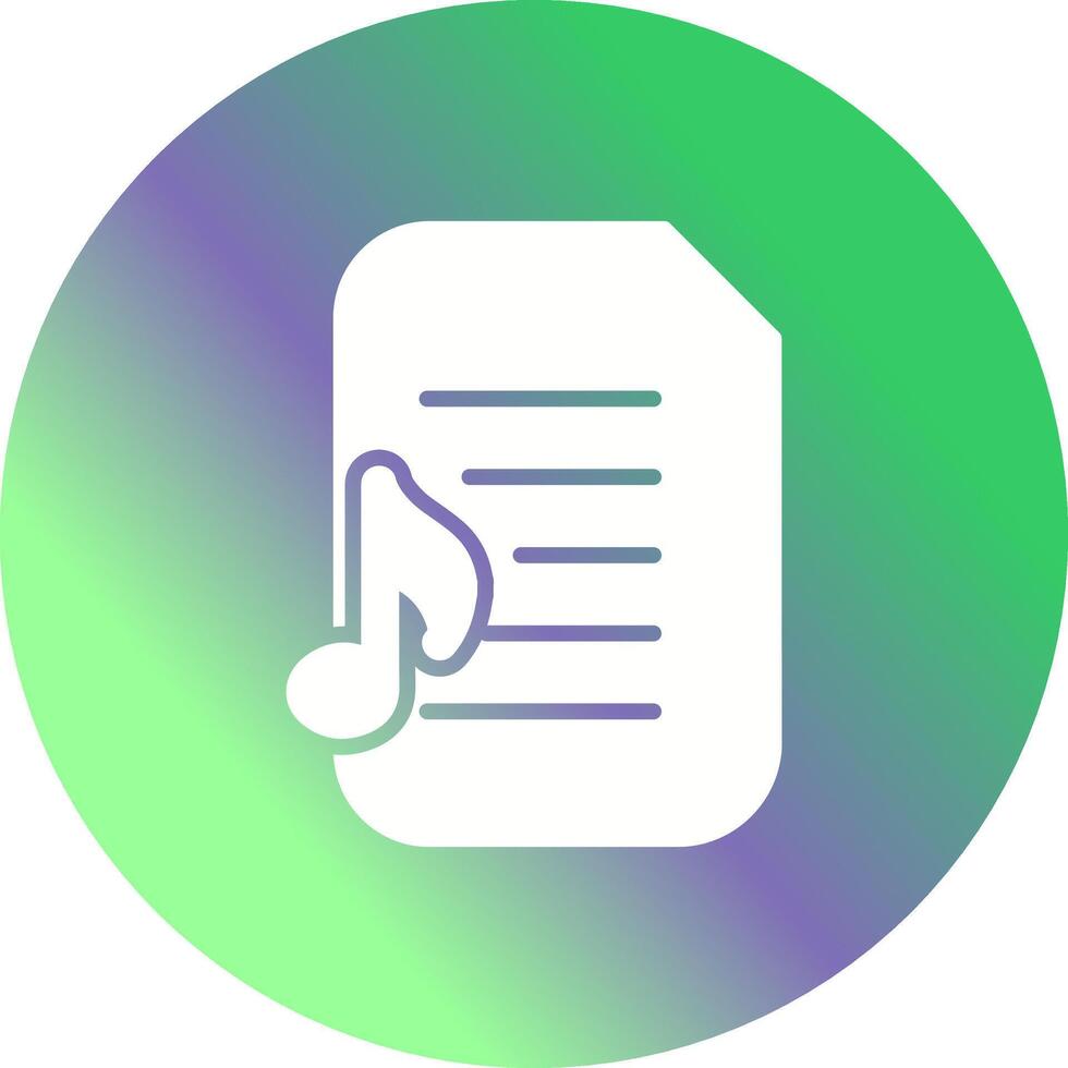 Audio Document Vector Icon