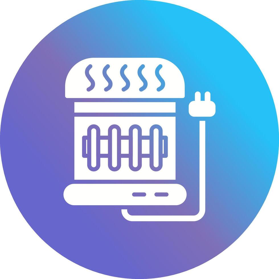 Electric Heater Vector Icon