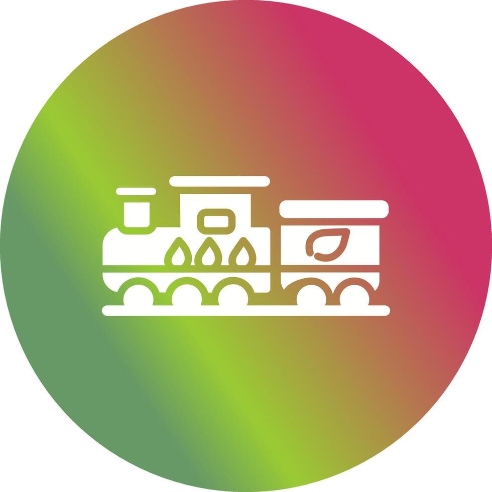 Ecology Train Vector Icon