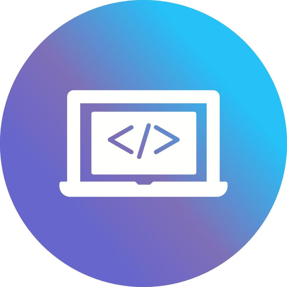 Coding Computer Vector Icon