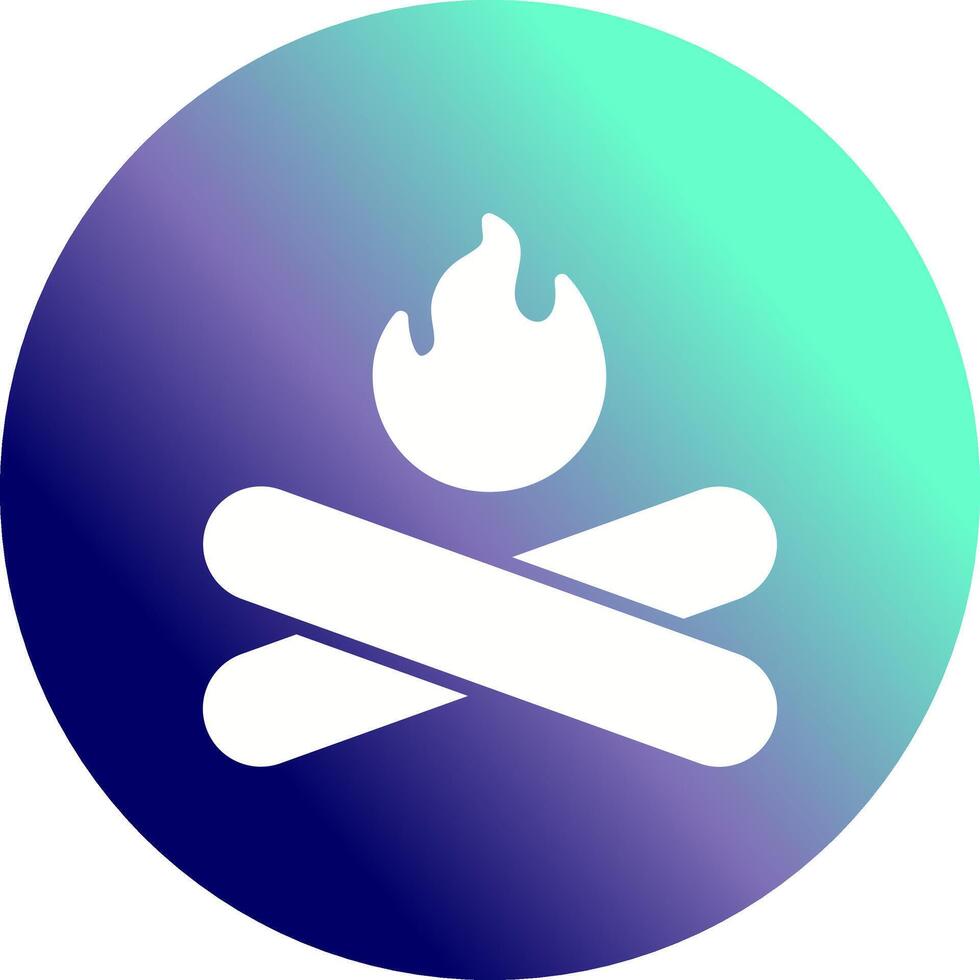 Camp Fire Vector Icon