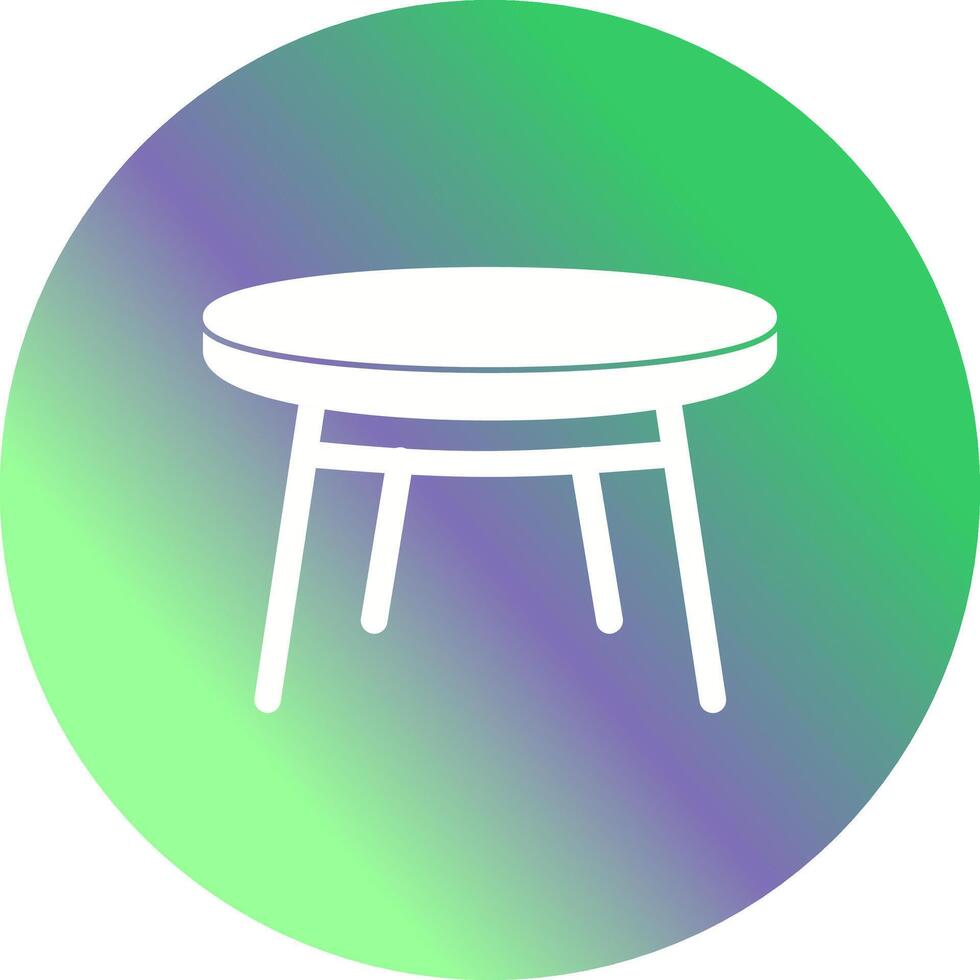 icono de vector de mesa pequeña