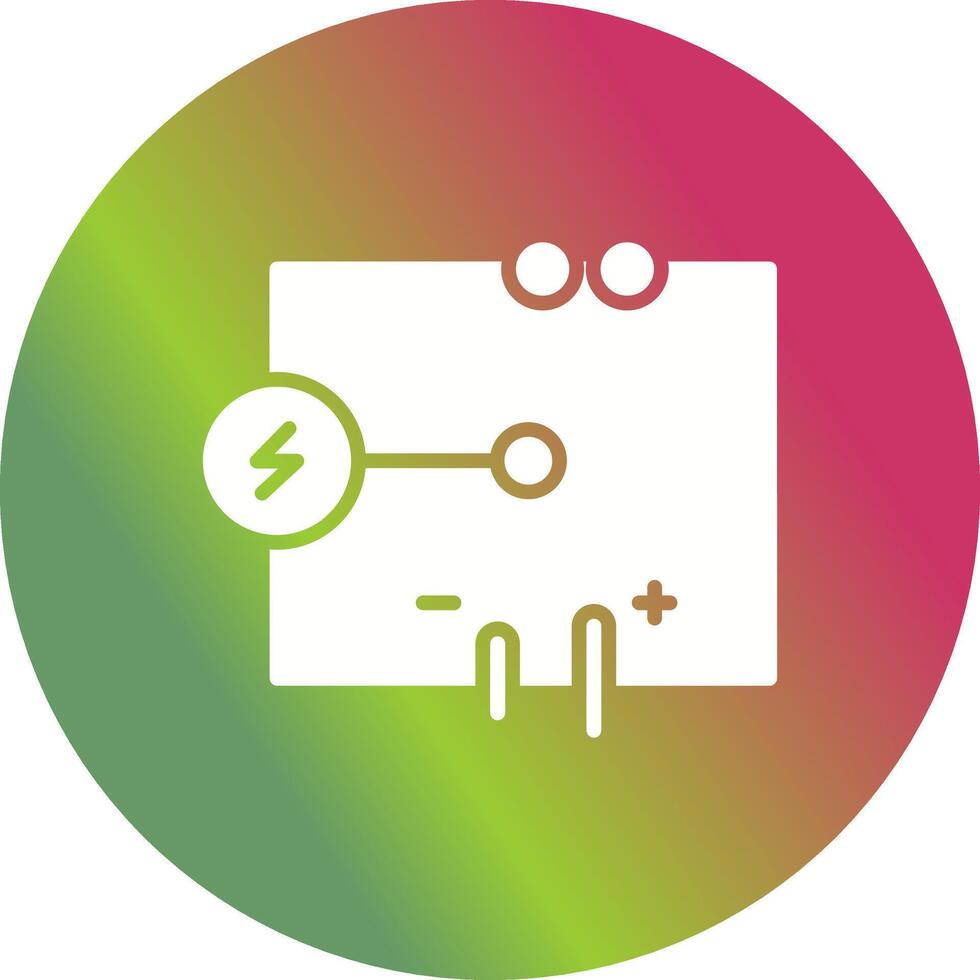 icono de vector de circuito eléctrico