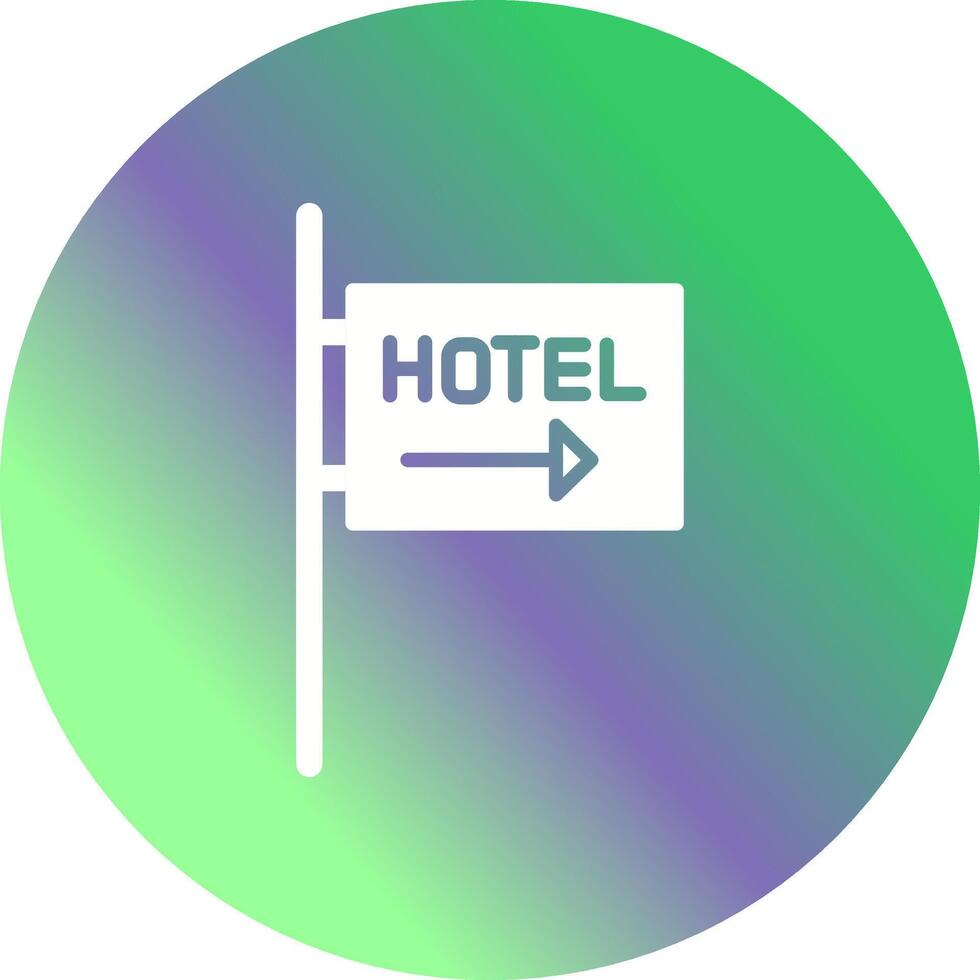 Hotel Sign Vector Icon