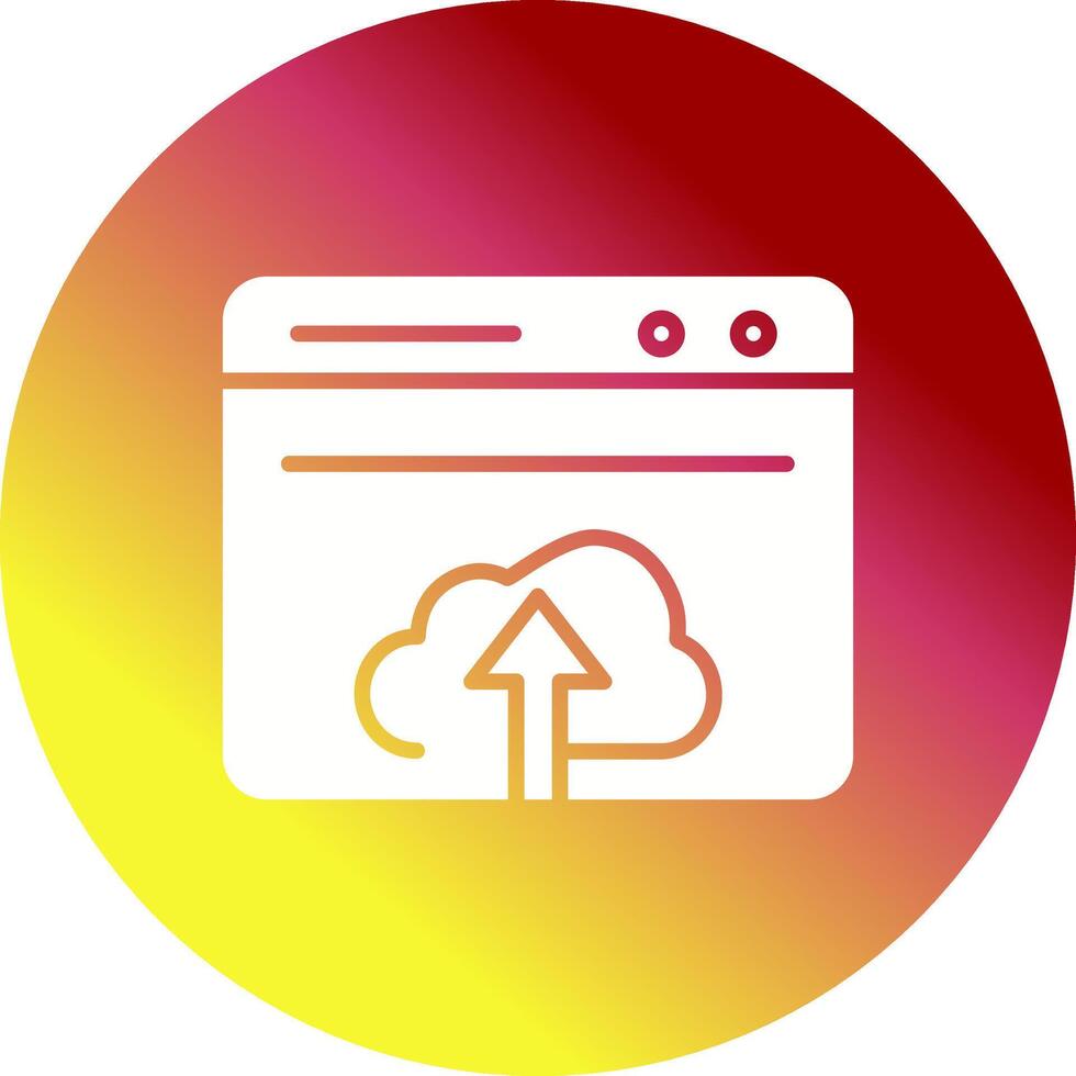 Upload Web Vector Icon