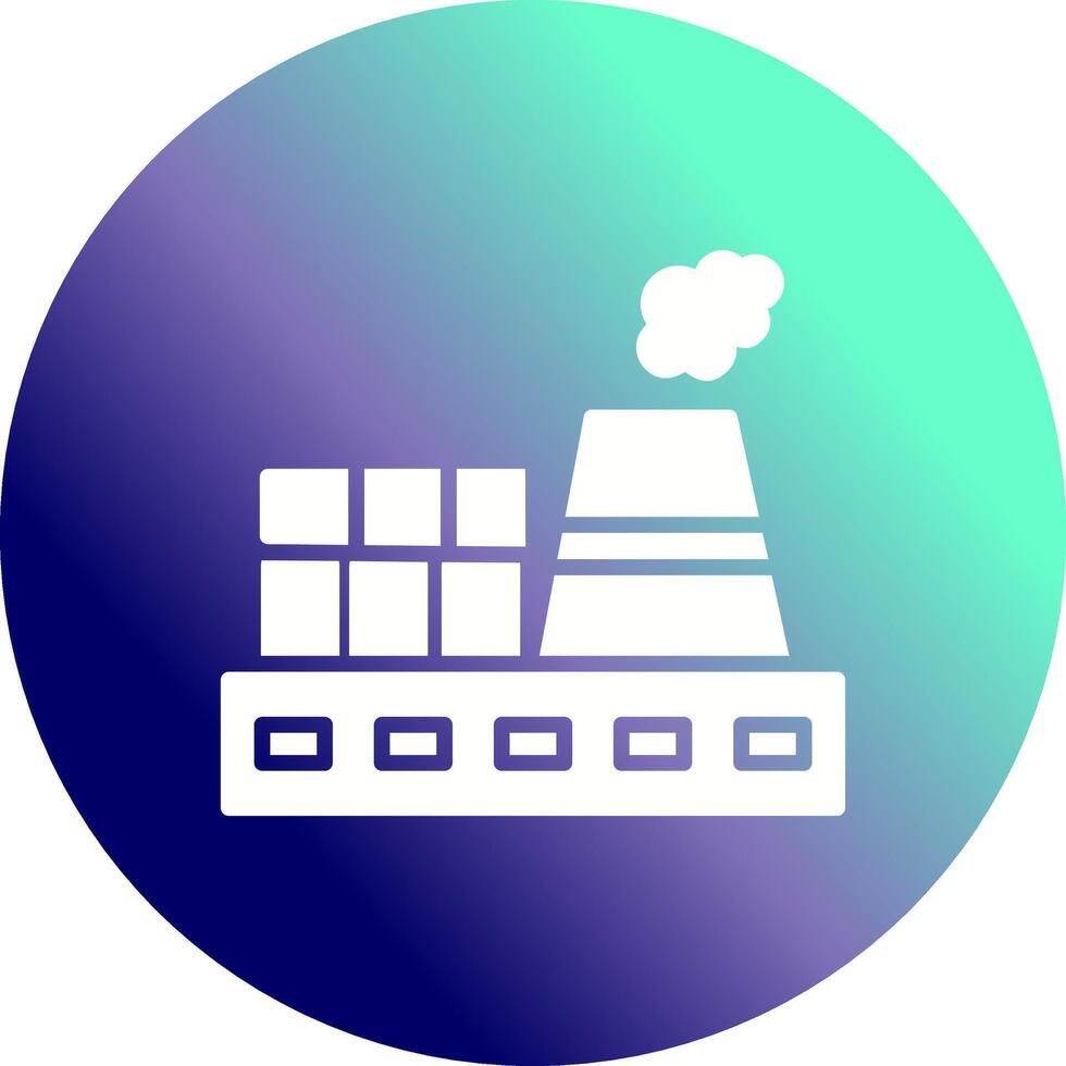 Nuclear Plant Vector Icon