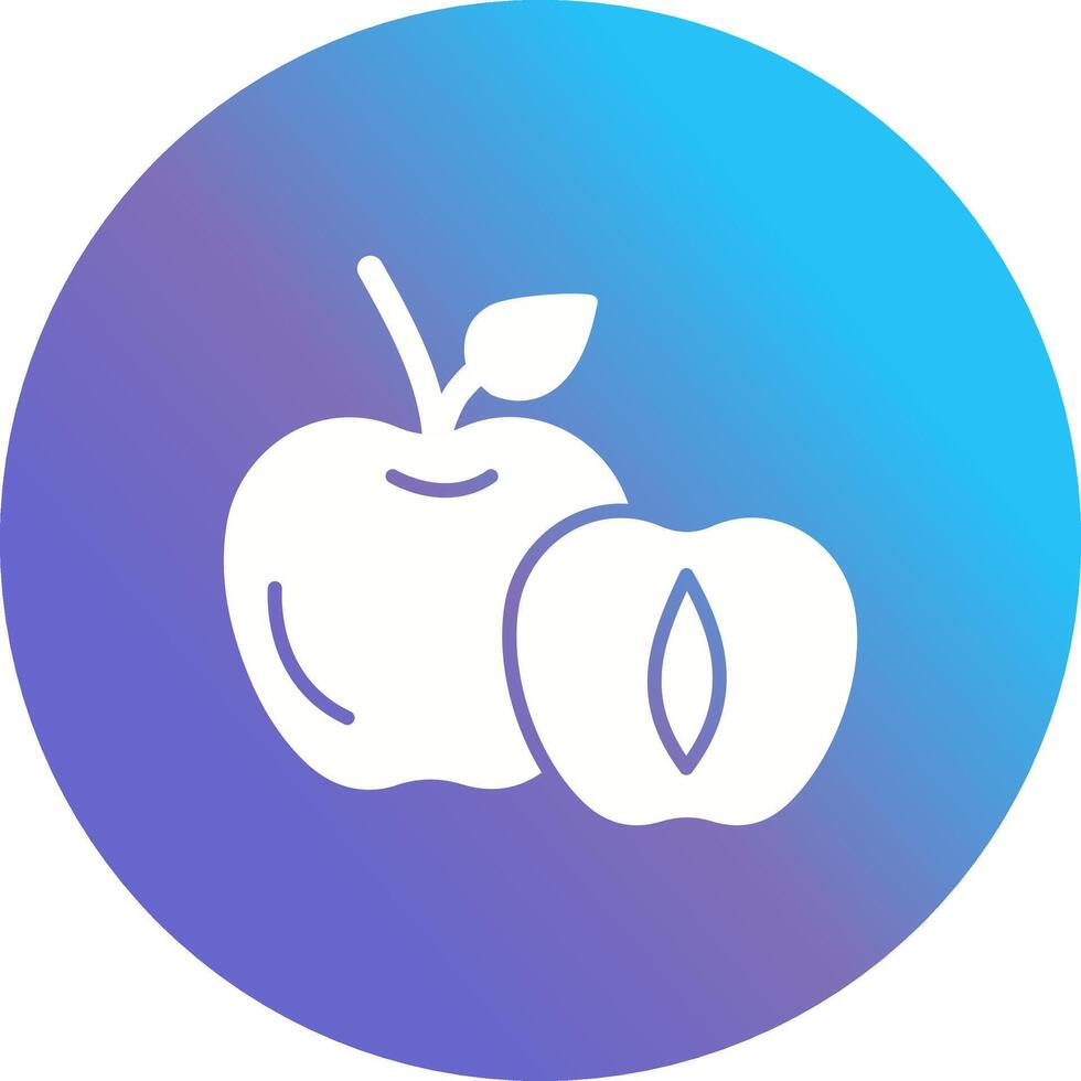 Apricot Vector Icon